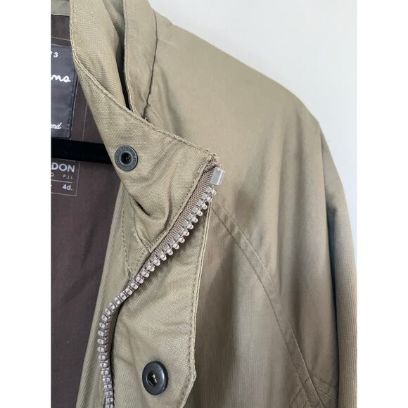 Pepe Jeans London Parka Jacket Olive Green Zippered with Pockets Men's sz. XL - Picture 4 of 12